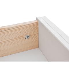armadio 3 ante bianco con specchiera integrata legno massello shabby chic