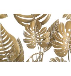 dettaglio foglie pannello decorativo in metallo