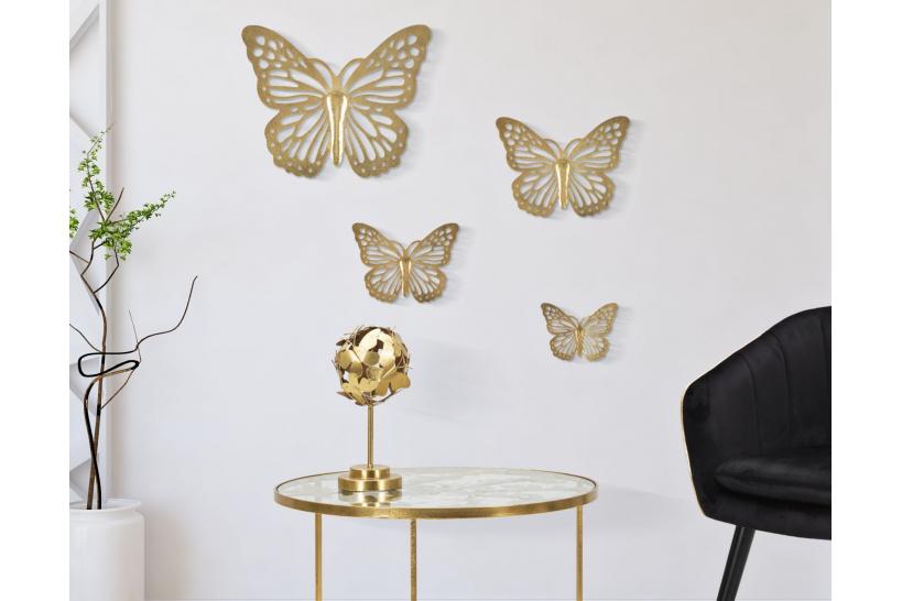 Set farfalle da parete dorate