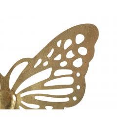 farfalla da muro in metallo dorato