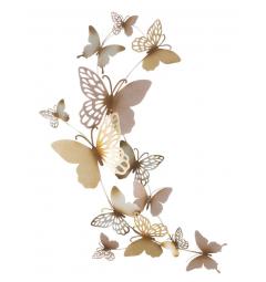 Portacandele dal design unico farfalle in ferro multicolor - Arrediorg