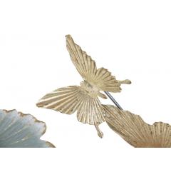 dettaglio farfalla dorata pannello decorativo tridimensionale