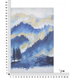 misure stampa dipinta su tela paesaggio montagna