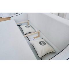 divano letto aperto meccanismo pighevole contenitore arrediorg