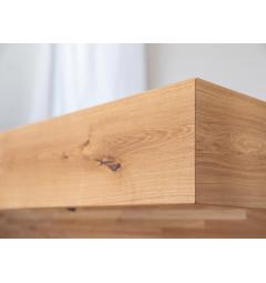 Letto in legno moderno rovere oliato 140 x 200 Toretta