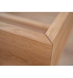 Letto due piazze in legno moderno rovere oliato 160 x 200