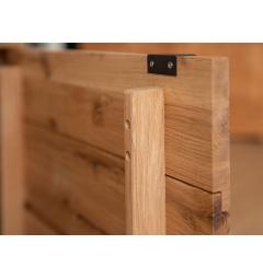 Porta tv in legno naturale moderno rovere massello ante a ribalta