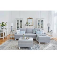 pouf imbottito per salone case shabby chic