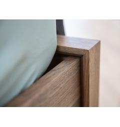 Letto design moderno legno massello naturale affumicato 180 x 200