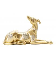 statua dorata a forma di cane