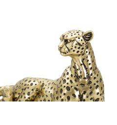 dettaglio volto leopardo statua