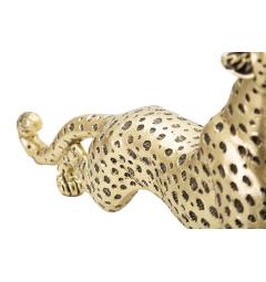 dettagio points leopardo seduto statua