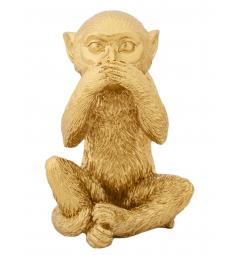 scultura scimmia non parla poliresina