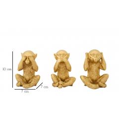 misure scultura a forma di scimmie