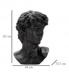 misure scultura testa antica