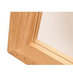 Specchio da parete cornice in legno naturale oliato