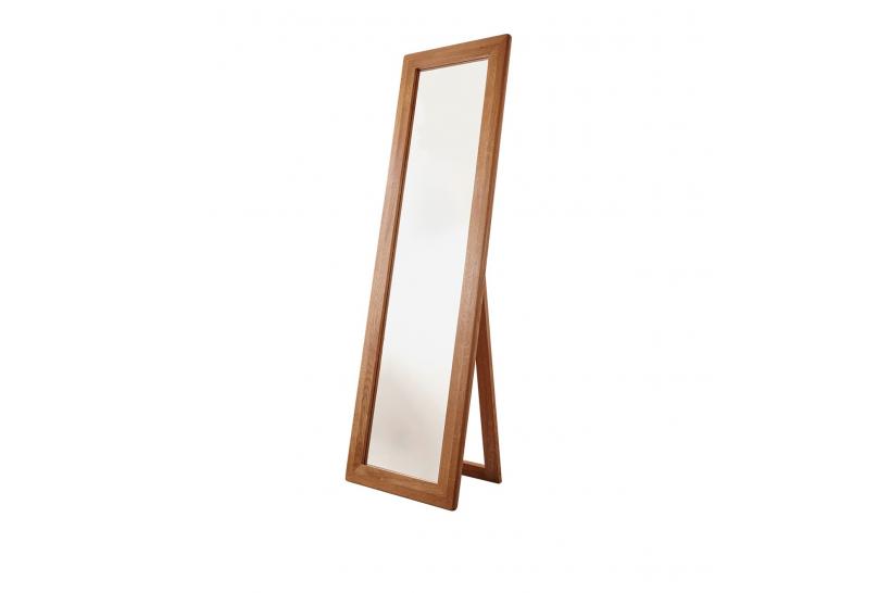 Specchio da terra cornice in legno naturale oliato di rovere massello