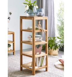 Libreria in legno naturale massello di rovere oliato