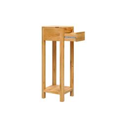 Tavolino d'appoggio moderno in legno naturale massello oliato