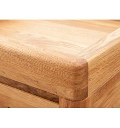 Tavolino piccolo da appoggio in legno naturale di rovere oliato