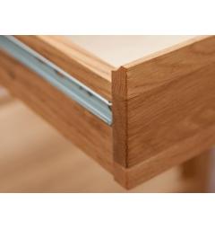 Tavolino basso da salotto in legno naturale di rovere oliato