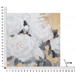 misure dipinto su tela fiore bianco