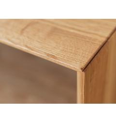 Tavolino rettangolare da soggiorno moderno in rovere massello naturale