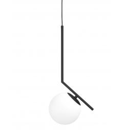 Lampada design a sospensione sfera nera SORENTO D15