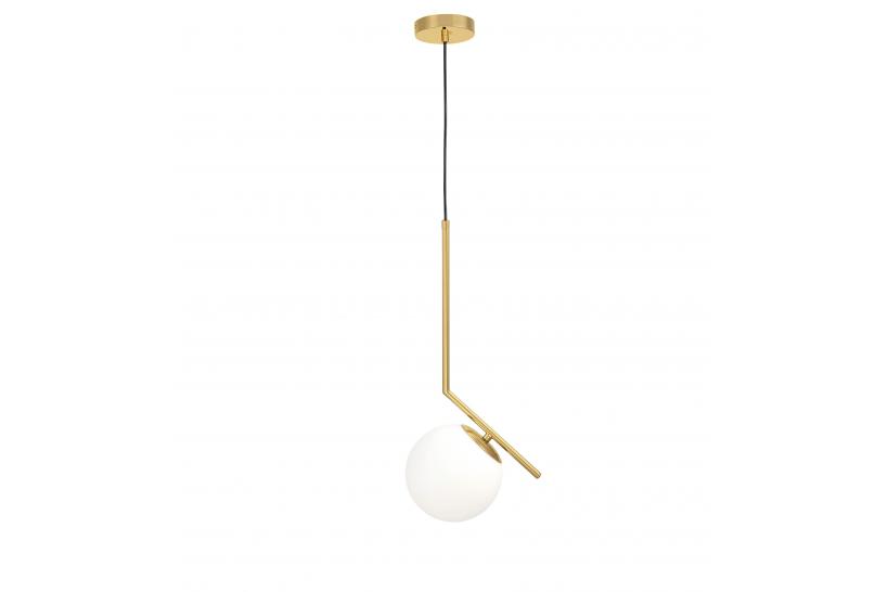 Lampada a sospensione a sfera con finitura ottone SORENTO D15