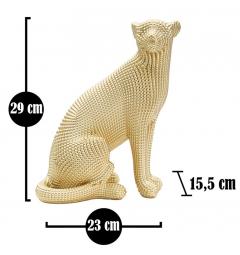 misure statuetta a forma di leopardo