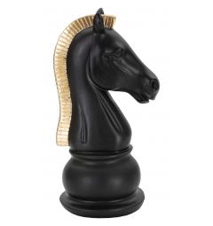 statua oro e nera cavallo