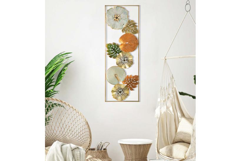 Pannello tridimensionale decorativo da parete design floreale multicolo -  Arrediorg