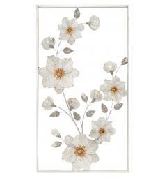 pannello a forma di fiori bianchi