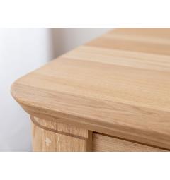 Tavolo da pranzo rettangolare legno massello di rovere naturale 100x220 10 posti