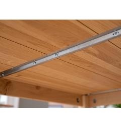 Tavolo moderno rettangolare 8 posti legno naturale massello 100x200