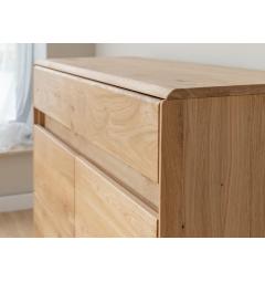 Credenza 2 ante moderna in rovere massello naturale