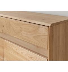 Credenza 2 ante moderna in rovere massello naturale