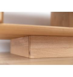 Tavolino da soggiorno moderno legno massello di rovere oliato