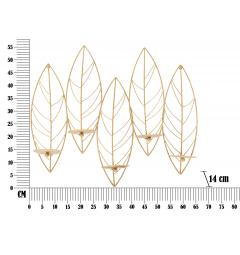 misure portacandele foglie da parete