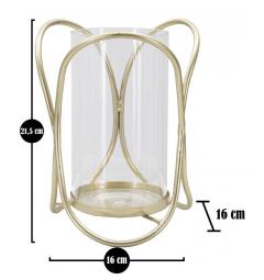 misure candelabro a forma di globo