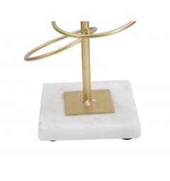 porta candele con base in marmo