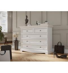 cassettiera shabby chic bianca