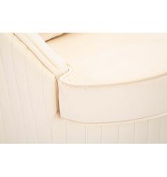 poltrona tessuto crema