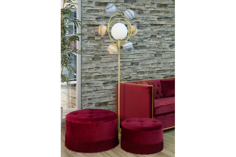 set due pezzi pouf contenitori