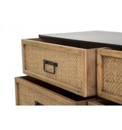 particolare cassetti in rattan mobile buffet