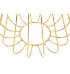 tavolino struttura in ferro dorato
