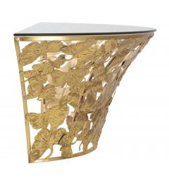 consolle design moderno in ferro oro