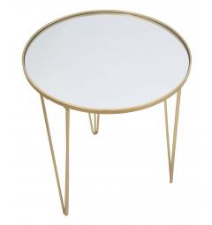 tavolino design moderno dorato