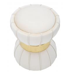 elegante pouf design moderno crema