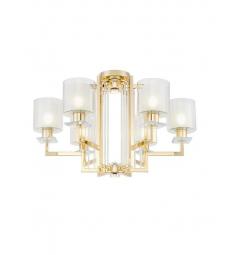 Lampada a soffitto dorata 6 punti luce MANHATTAN W6